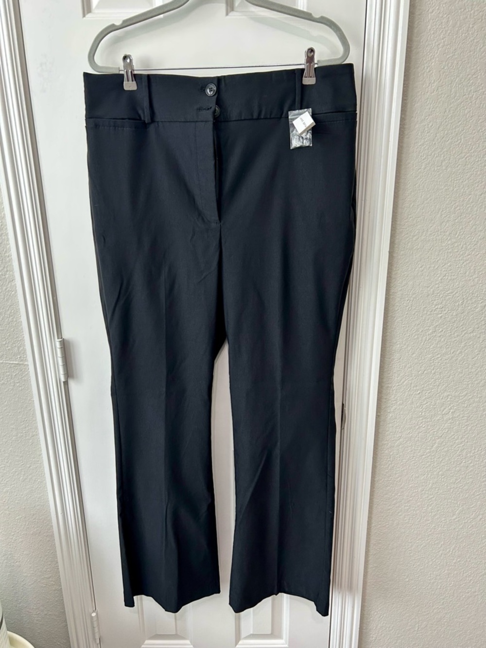 Lane Bryant Black Straight-Leg Dress Trousers